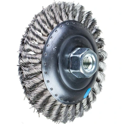 Afbeelding van PFERD 43317003 Schijfborstel getordeerd KBG Ø 125 x 15 mm M14 roestvrijstalen draad 0,35 voor haakse slijpers 1 stuk(s)