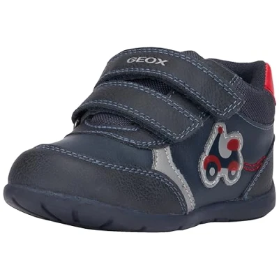 Afbeelding van Geox B Elthan Boy A Sneaker Baby Jongens, Veelkleurig (Navy Red)