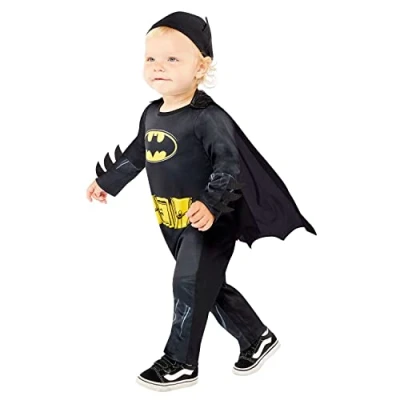 Afbeelding van amscan Officieel Warner Bros Batman Dark Knight kostuum voor kinderen (6 12 maanden) 9909316