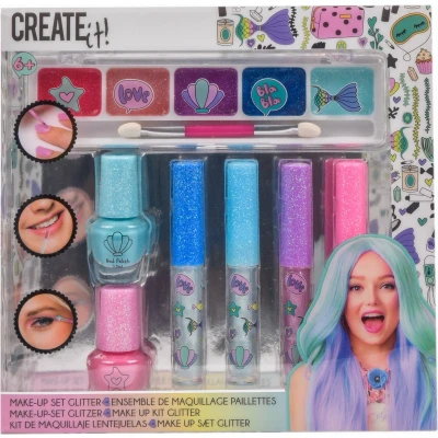 Afbeelding van Create It Zeemeerminnen Glitter Make Up Set