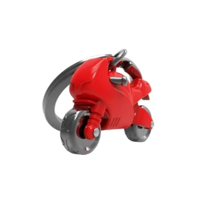 Afbeelding van Metalmorphose sleutelhanger rode motor Rood / Metaal
