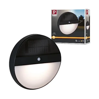 Afbeelding van Paulmann 94264 Eloise Wandlamp op zonne energie Energielabel: G (A G) 1 W Warmwit Antraciet
