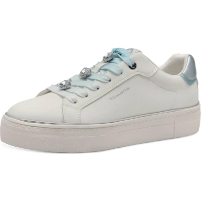 Afbeelding van Tamaris damestrainers 1 23751 44 182 lage damesschoenen vegan M2375144 wit