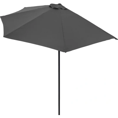 Afbeelding van Balkon parasol Half rond model Antraciet