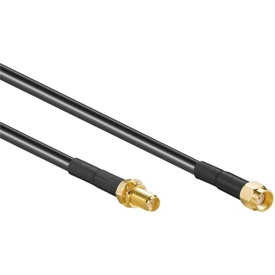 Afbeelding van 5 m WLAN antenna extension cable RP SMA plug &gt; jack 5.0m