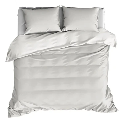 Afbeelding van De Witte Lietaer Dekbedovertrek Katoen Satijn Olivia Lits Jumeaux 240 x 220 cm Beige