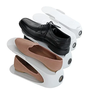Afbeelding van WENKO Schoenenrek, wit, 4 stuks, wit