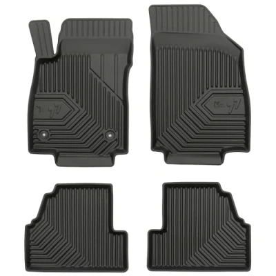 Afbeelding van M MOTOS Rubberen vloermatten voor Opel Mokka A 2012 2019, verbeter je reiscomfort met de zwarte antislipmat alle weersomstandigheden, bescherming tegen vuil en vocht