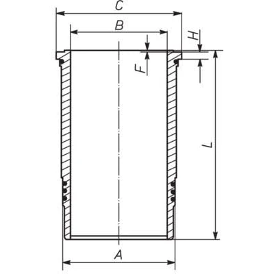 Afbeelding van MAHLE ORIGINAL 001 WN 21 01 Cilindervoering