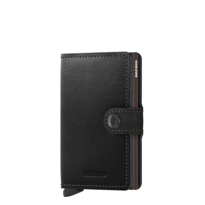 Afbeelding van Secrid Miniwallet black brown Dames portemonnee