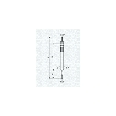 Afbeelding van MAGNETI MARELLI 062900086304 Gloeibougie 4,4V 8A M10X1,25 HYUNDAI: ix35, Tucson, KIA: Sportage III