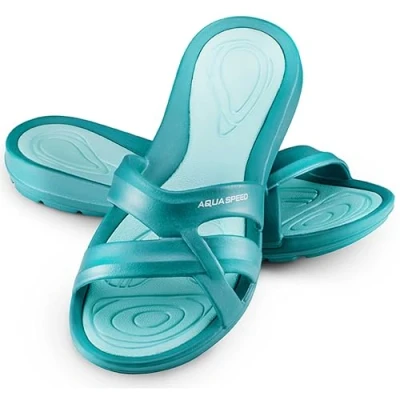 Afbeelding van Aqua Speed Panama Set douchellippers voor dames + microvezel handdoek, douchesandalen, badsandalen, saunaschoenen, Pool Slide, F: 03, mt. 41
