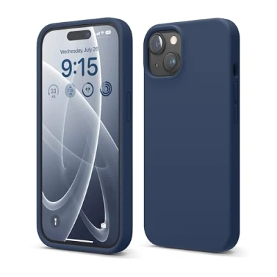 Afbeelding van elago Liquid Silicone Case compatibel met iPhone 15, Siliconen van hoge kwaliteit, integraal beschermend omhulsel [4 laags schokbestendige structuur], zachte anti kras microvezel voering