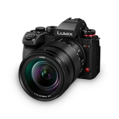 Afbeelding van Panasonic DC S1RM2ME Kit (24 105 mm, 44.30 Mpx, Volledig formaat), Camera, Zwart