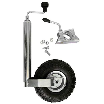 Afbeelding van Luchtsteunwiel 150 kg 260 x 85 mm met klemhouder en bevestigingsmateriaal