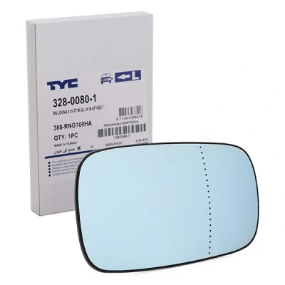 Afbeelding van TYC 328 0080 1 Spiegelglas Links RENAULT: CLIO 3, SCENIC 2, MEGANE 2 Kombi
