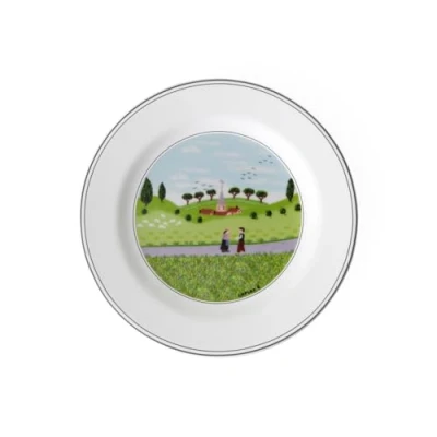 Afbeelding van Villeroy &amp; Boch 10 2337 2667 porseleinen groen broodbord, 18 x 9 cm, 1 bord