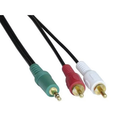 Afbeelding van Exertis Connect Audiokabel, 3,5 mm stereo jackplug/2x cinchplug, 3,0 m (3 m), Audiokabel