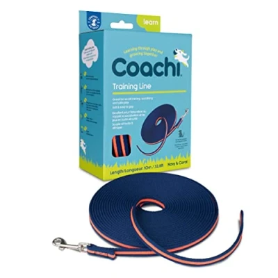 Afbeelding van Coachi trainingslijn sleeplijn blauw koraal 10 meter