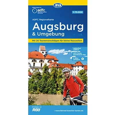 Afbeelding van Regionalkarte Augsburg &amp; env. cycling map