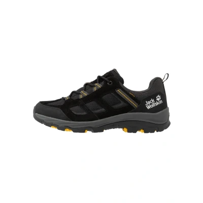 Afbeelding van Jack Wolfskin VOJO 3 Texapore LOW Outdoorschoenen, Heren, Maat: 39.5, Black/burly yellow Leer en textiel