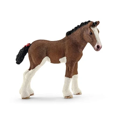 Afbeelding van Schleich Figuur Farm World Clydesdale Veulen Rood