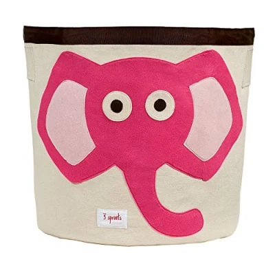 Afbeelding van 3 SPROUTS Compatibel Storage Bin roze olifant