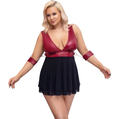 Afbeelding van Curvy Babydoll met Bondage Boeien