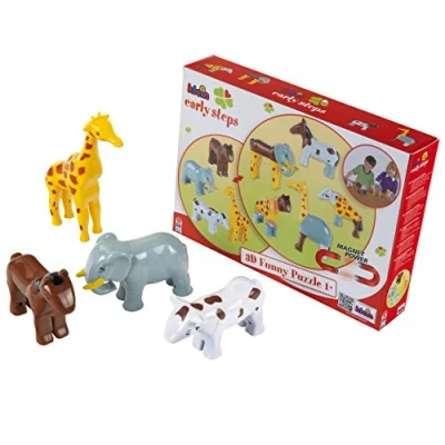 Image de Funny Puzzle 4 animaux magnétiques