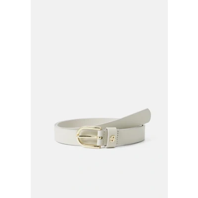 Afbeelding van HUGO BOSS dames Scarlet riem van leer in de kleur Gebroken wit, maat: 70 cm