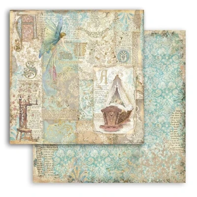 Afbeelding van Stamperia Sleeping Beauty Cradle 12x12 Inch Paper Sheets (10pcs) (SBB794) (DISCONTINUED)
