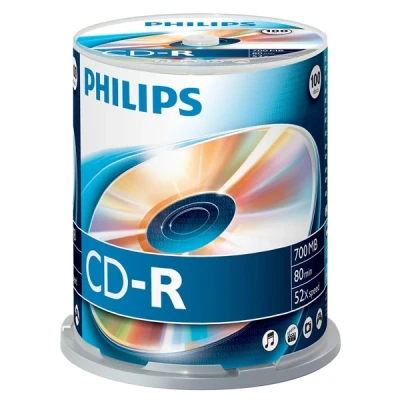 Image de Philips Pack 100 Cd r80 700 Mb 52 X (beehive)