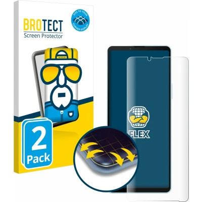 Afbeelding van BROTECT Screenprotector voor Sony Xperia 10 VI Folie Beschermfolie transparant volledig dekking (2 Stuks)