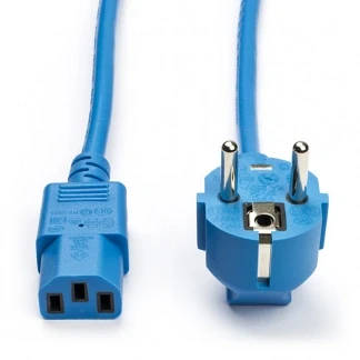 Afbeelding van ACT AK5133 230V Stroomkabel CEE7/7 Male (Haaks)/C13 Blauw 1,2 meter