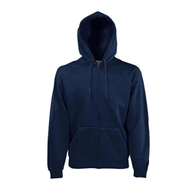 Afbeelding van Fruit of the Loom Sweatjack met capuchon, deep navy, L