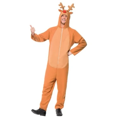 Afbeelding van Onesie Rendier kostuum voor volwassenen Verkleedkleding