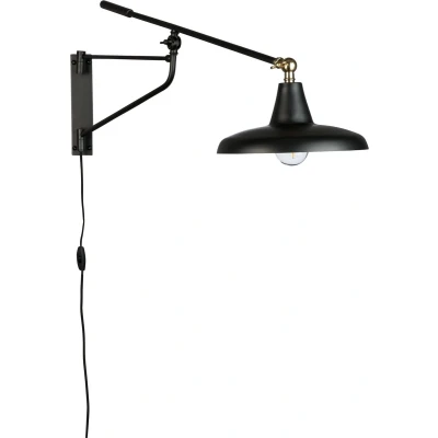 Afbeelding van Dutchbone Hector Wandlamp 26 Cm Zwart