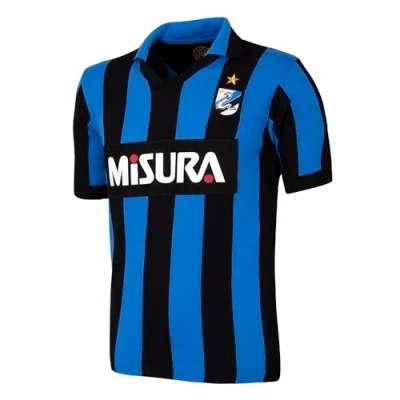 Afbeelding van COPA FC Internazionale 1986 Retro Voetbalshirt Mannen Blauw Zwart XS