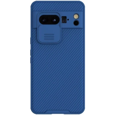 Afbeelding van Nillkin CamShield Hoesje voor de Google Pixel 8 Pro Back Cover met Camera Slider Blauw
