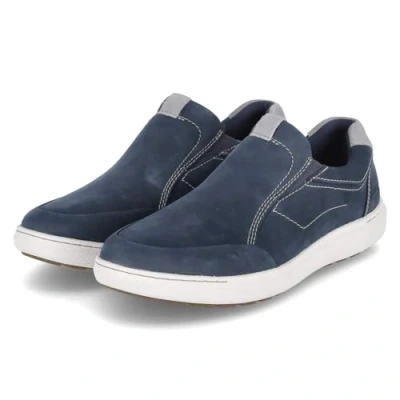 Afbeelding van Clarks Mapstone Step mocassinzool voor heren, Nubuck marineblauw