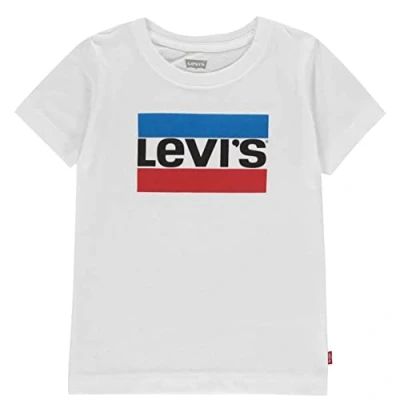 Image de Levi&#039;s Sportswear Logo Tee Garçon, Blanc, 5 ans