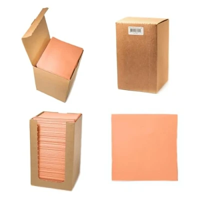 Afbeelding van Alvotex CHIC Airlaid 100 stuks Coctail wegwerpservetten, 1/4 voudig, stoflook, premium kwaliteit, abrikoos, 20 x cm