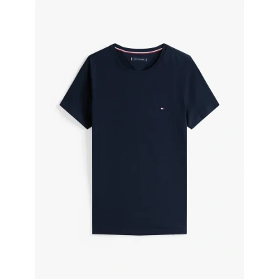 Afbeelding van Tommy Hilfiger CORE Stretch SLIM NECK TEE Tshirt basic, Heren, Maat: XL, Desert sky