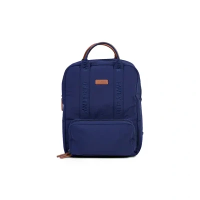 Afbeelding van CHILDHOME, Family Bag luiertas, grote capaciteit, multifunctioneel, luiermat inbegrepen, 11 vakken, geïsoleerde tas, trolleytas, kinderwagenhanger, 20,5 l, marineblauw