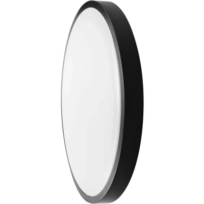 Afbeelding van V TAC VT 8618RD S B LED Ronde Koepellampen Samsung IP44 250mm Zwart 18 Watt 1830 Lumen 3000K 5 Jaar