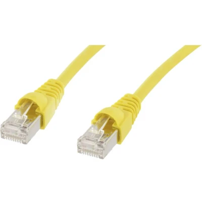 Afbeelding van Telegärtner 100009366 RJ45 Netwerkkabel, patchkabel CAT 5e F/UTP 25.00 m Geel Vlambestendig, Snagless 1 stuk(s)