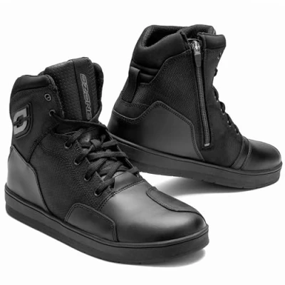 Afbeelding van OZONE MOTO Spin unisex bikerlaarzen, zwart.