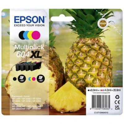 Afbeelding van Epson 604XL (C13T10H64010) Inktcartridge 4 kleuren Voordeelbundel Hoge capaciteit