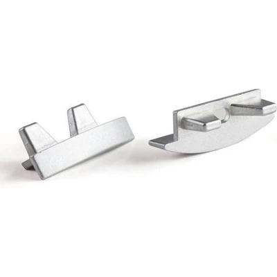 Afbeelding van LEDsON aluminium eindkap voor RSLW8 profiel ledstrip zonder kabelopening zilver
