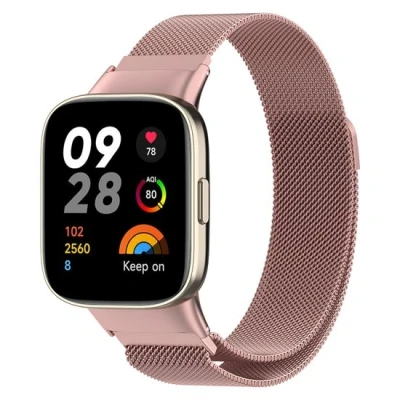 Afbeelding van Milanese bandje Rosé goud Xiaomi Redmi Watch 3 RVS
